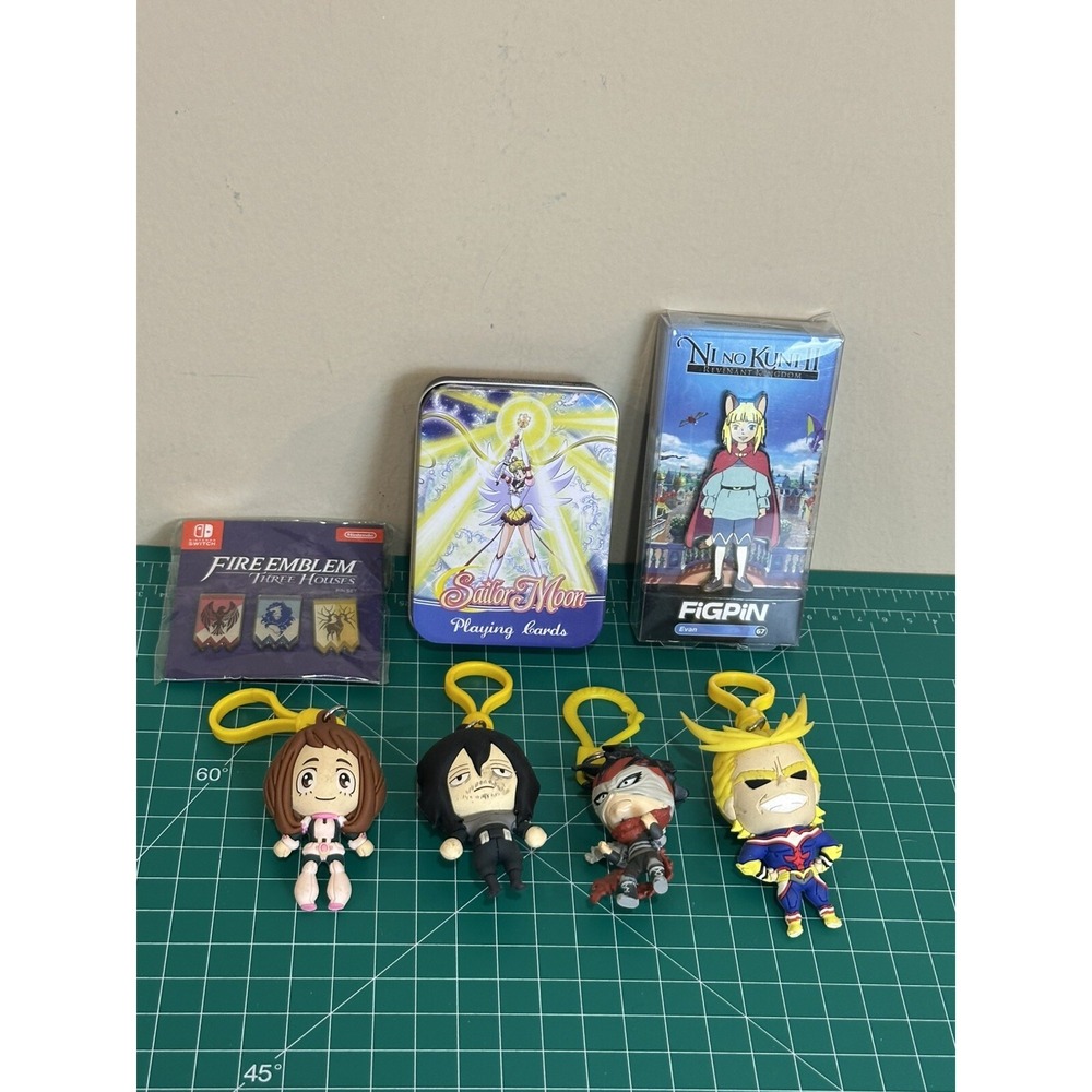 Anime Assorted Lot (pins & Keychains)